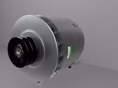 bus alternator 140A Free 3D model