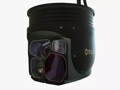  FLIR Star SAFIRE 380 HDc Low-poly 3D model