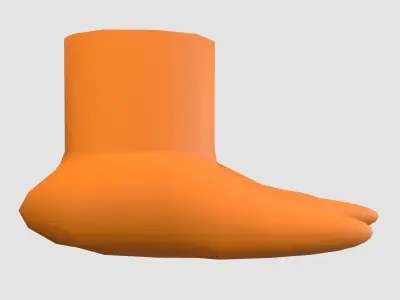 animal cartoon foot  3D model