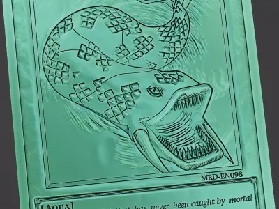 7 COLORED FISH - YU-GI-OH Free 3D print model