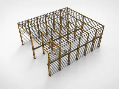 Warehouse Construction 3D model