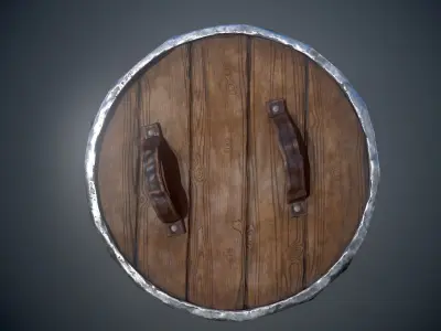 Viking Shield - Low Poly Asset Low-poly 3D model Low-poly 3D model