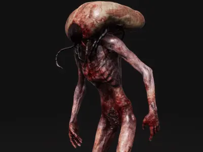 Mutant Tick - Horror Insects Collection Low-poly 3D model