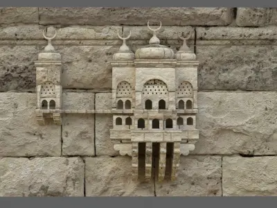 Bird Cage 1 Low-poly 3D model