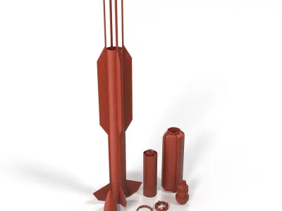 RIM 174 Standard Extended Range Active Missile for 3D Print 3D print model