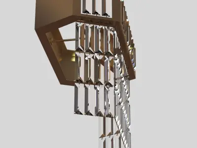 or illuminazione custom made brass sconce 3D model