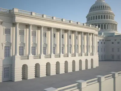 Washington Capitol HD 3D model