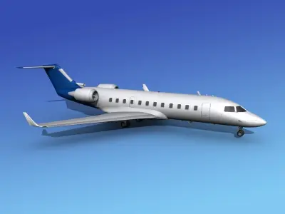 Canadair CRJ200 Corporate 3 3D model