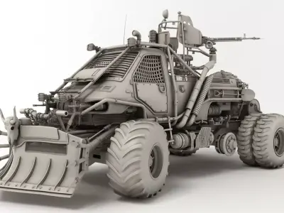 Apocalyptic Truck 3D model