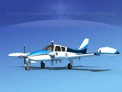 Cessna 310 V12 3D model