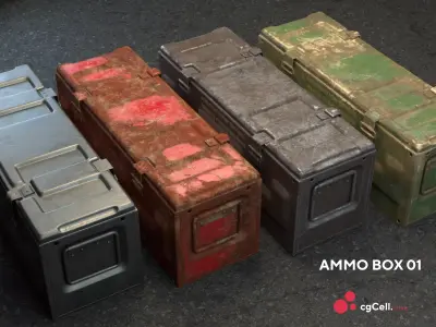 Army Ammo Box 3D model