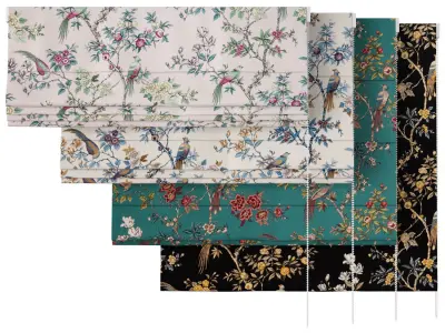 Roman Curtains 141 ORIENTALIS DELFT ROMAN BLIND 3D model