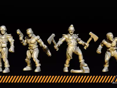 Transhumans 3D print model