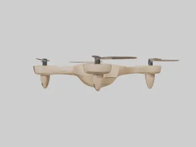 Biodegradable Drone M 1 Low-poly 3D model