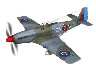 North American P51K Mustang MKIV - Anita - RAAF 3D model