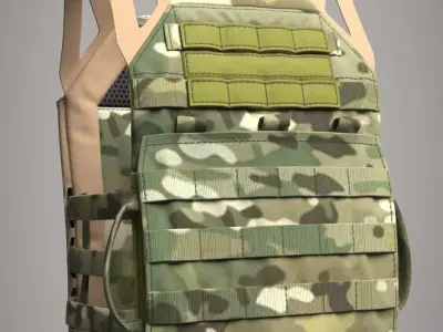 Plate Carrier Vest Crye JPG 2 -MD Project 3D model