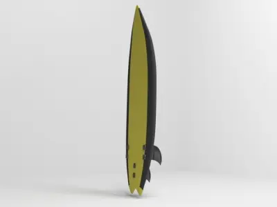 Fish Surfboard 3D model