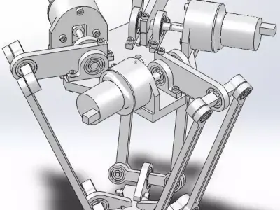 Delta Robot 2 Free 3D model