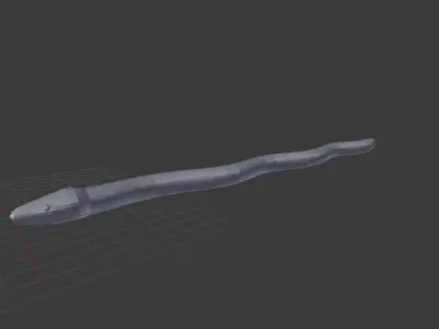 Low Poly Snake Low-poly 3D model