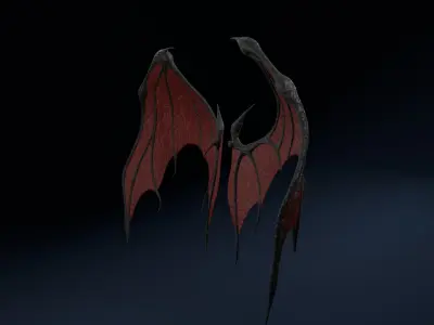 Devil Wing Low-poly 3D model