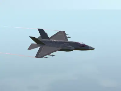 F-35 Lightning II 3D CGI Model Low-poly 3D model