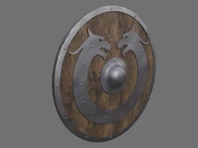 Shield 1A Low-poly 3D model