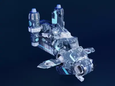 Air freighter 3D model