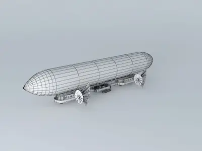 ARGO NAUTIX Steampunk airship 3D model