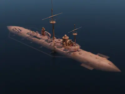 Steampunk Alligator 3D model