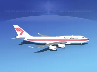 Boeing 747-400 Martin Air 3D model