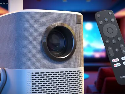 Yaber Vertical Projector with Remote and HDMI Dongle 3D model