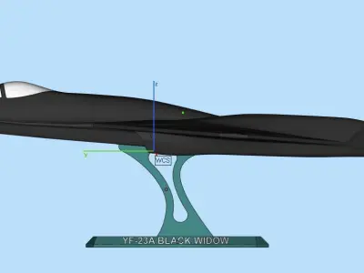 YF-23A Black Widow 3D print model