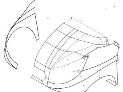 Car Fender Superframe Free 3D model