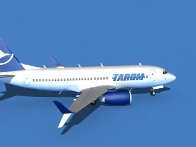 Boeing 737 MAX 7 TAROM 3D model
