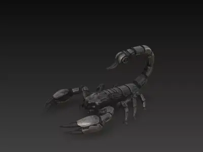 Mechanical Scorpion Robot Sci-Fi 3D Model 3D print model