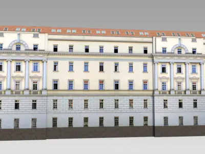 Classical Government Building Low-poly 3D model