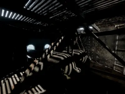 USS Monitor - Turreted Ironclad Warship 3D model