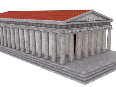 Parthenon Greek Temple 3D model