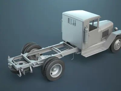 ZIS-5 Fuel Tank High-Poly 3D model