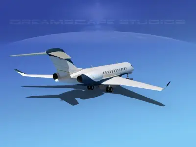 Bombardier Global 5000 V07 3D model
