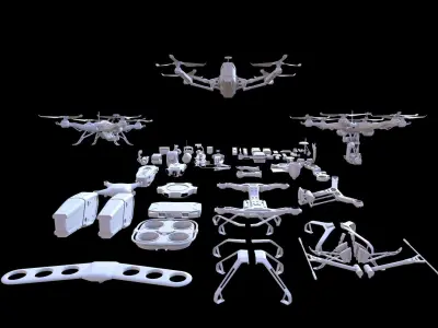 Drone Kitbash3d 3D model