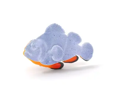 Vibrant Clownfish model pack Low-poly 3D model