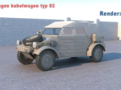Volkswagen kubelwagen typ 82 3D model
