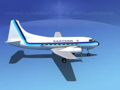 Martin 404 Eastern Airlines 2 3D model