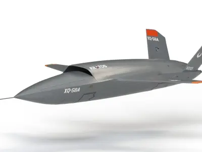 XQ-58 Valkyrie Military Drone 3D model