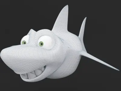 Stylized Shark Character 3D model