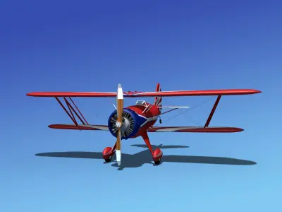 Waco YMF-5 V08 3D model
