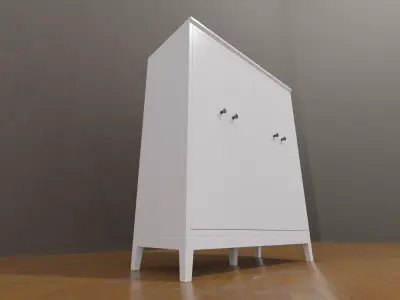 IKEA IDANAS wardrobe closet 2 Free 3D model