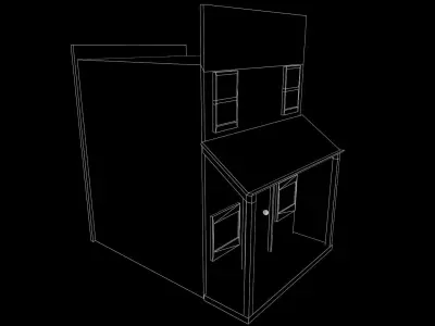 Wild Wist House - Game Ready Low Poly 3D Model  Low-poly 3D model