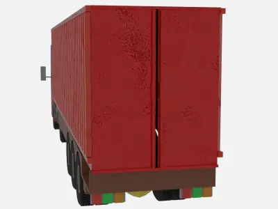 INDIAN TRUCK Free low-poly 3D model